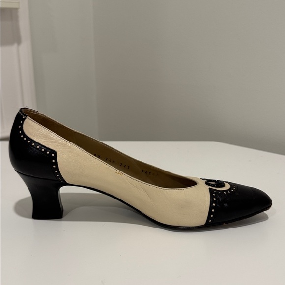 St. John Black and Cream Heels